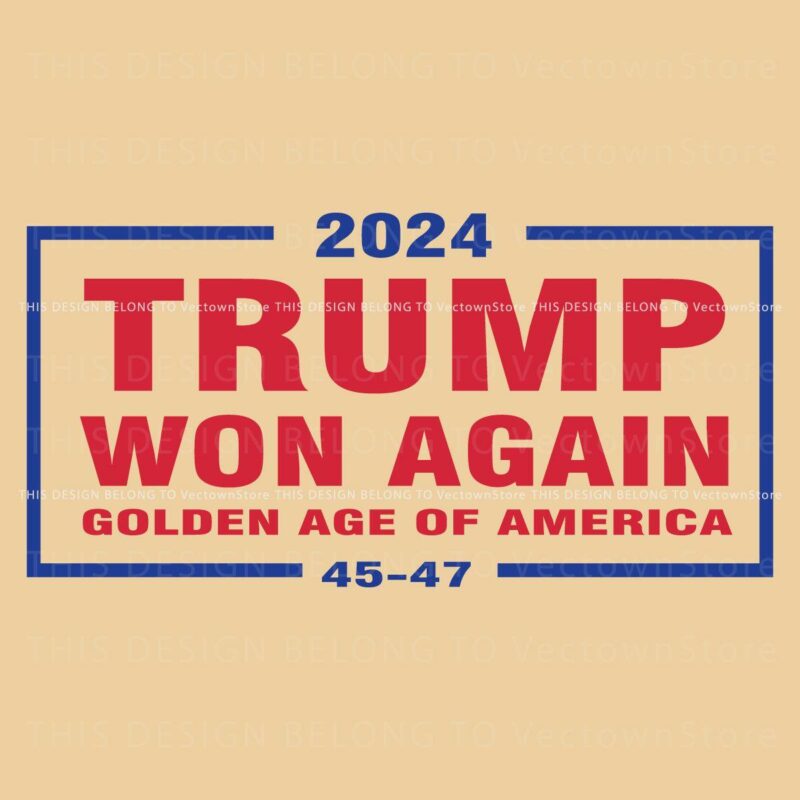 2024 Trump Triumphs Americas Golden Age 4547 PNG