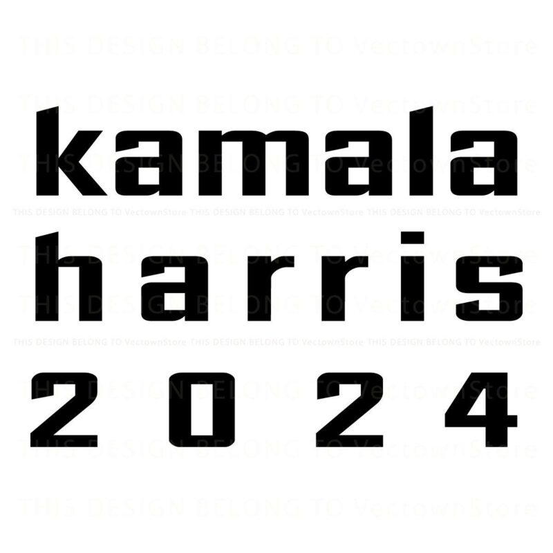 2024 Vote Kamala Harris and Walz SVG