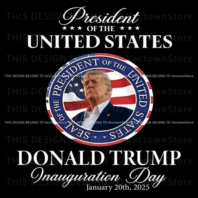 47Th President Donald Trump Inauguration Day 2025 PNG