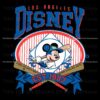 Classic Los Angeles Dodgers Mickey Mouse Baseball SVG