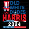 Classic White Men Support Harris 2024 USA Flag SVG