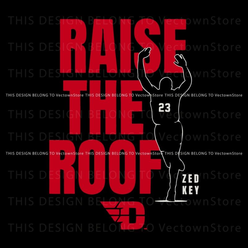 Dayton Flyers Hoops Zed Key Raise The Roof SVG Design