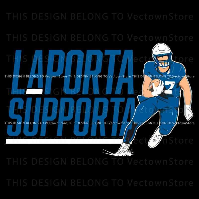 Detroit Lions Sam Laporta Supporta PNG