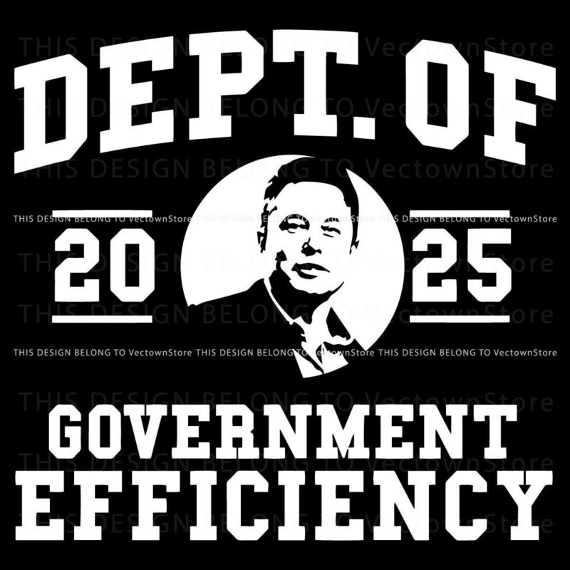 Elon Musk 2024 Retro SVG for Government Efficiency