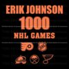 Erik Johnson 1000 Nhl Games SVG