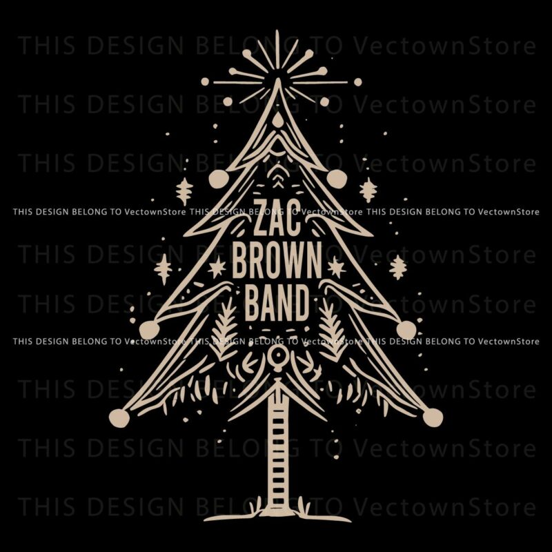 Festive Band SVG Christmas Tree Design