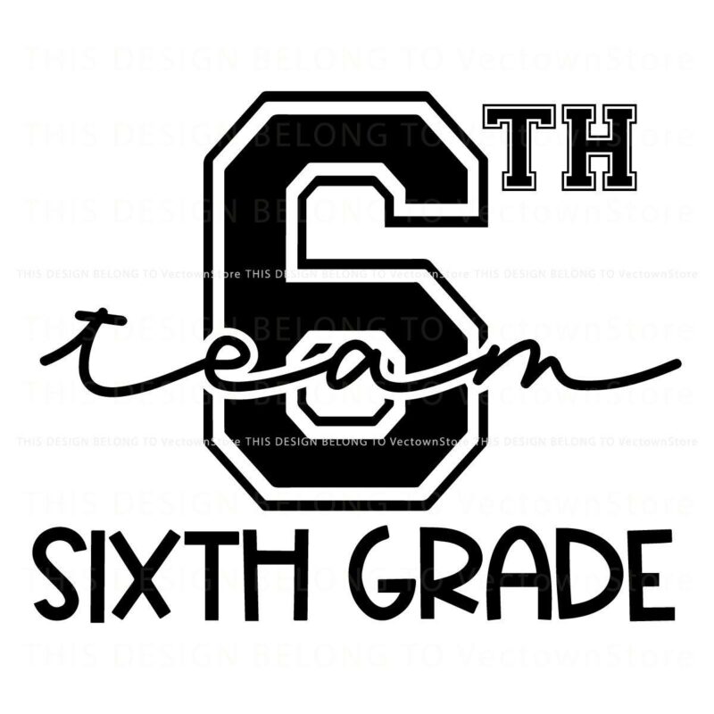 Grade 6 Team SVG Design