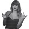 Humorous Taylor Swift Middle Finger PNG Image