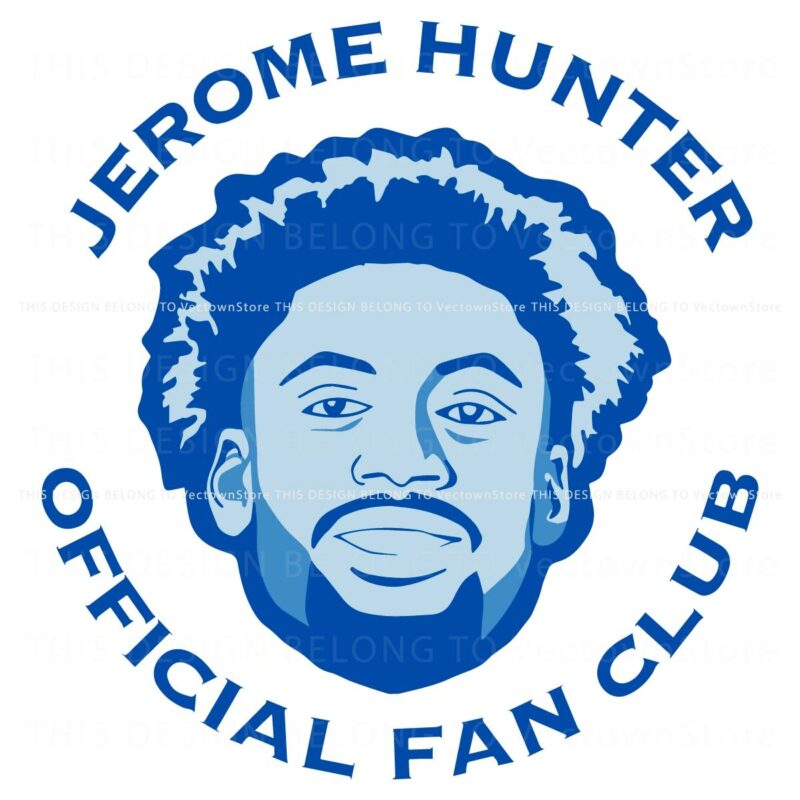 Join the Jerome Hunter Fan Club with Big Face SVG