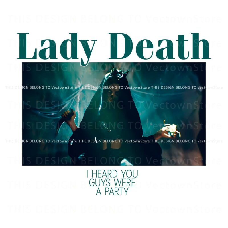 Join the Lady Death Party with SVG and PNG