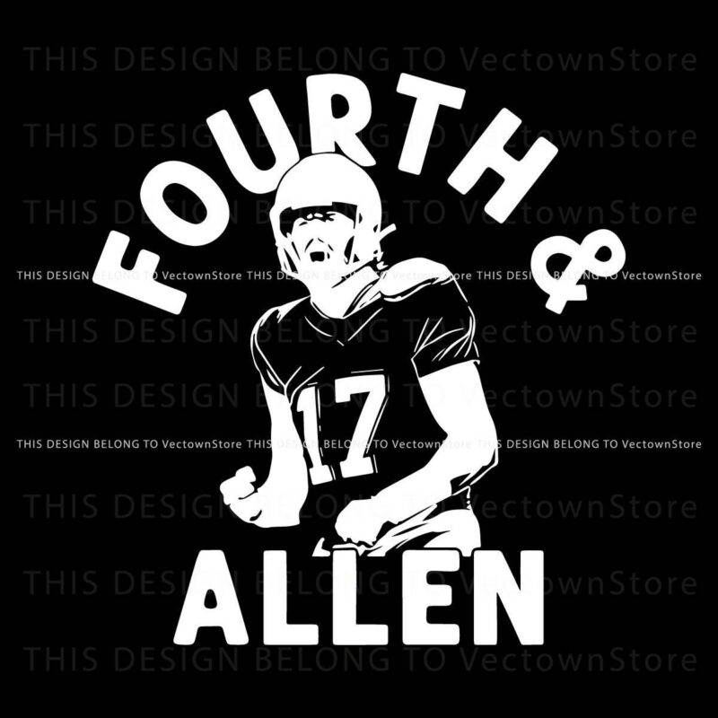 Josh Allen Fourth And Allen PNG Image