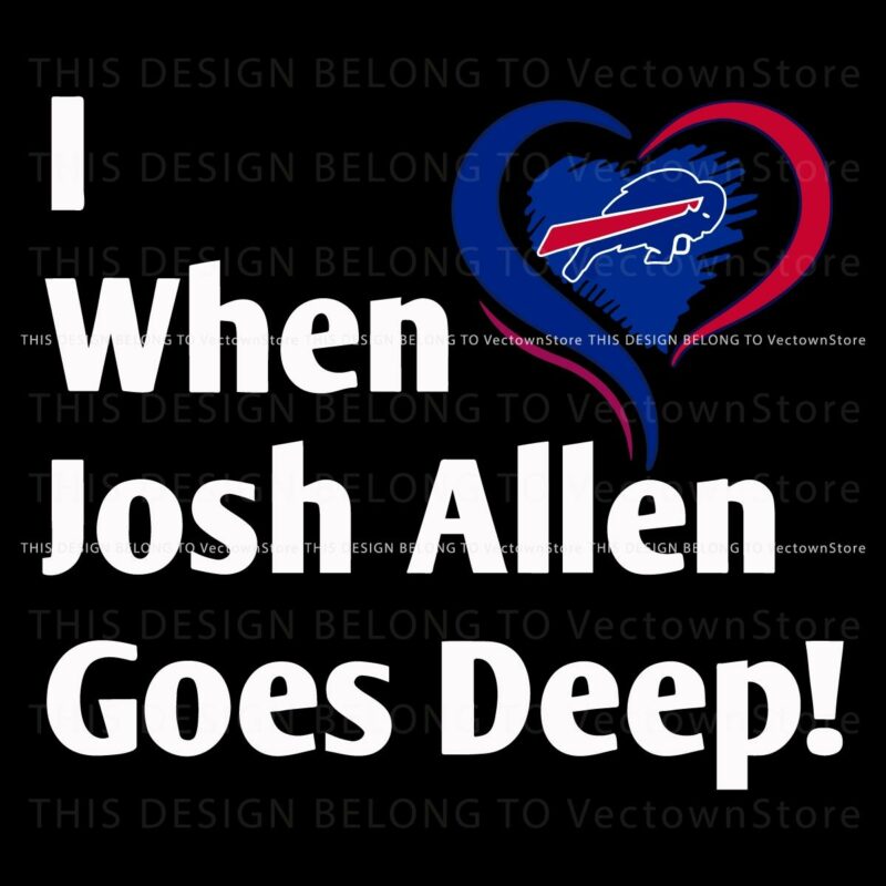 Josh Allens Deep Game Highlights in Buffalo Bills Football SVG