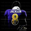 Lamar Jackson 8 Baltimore Ravens Signature PNG