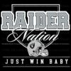 Las Vegas Raiders Nation Just Win Baby SVG