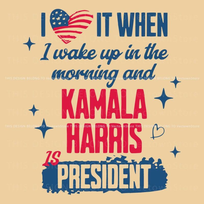 Morning Surprise Kamala Harris as President SVG