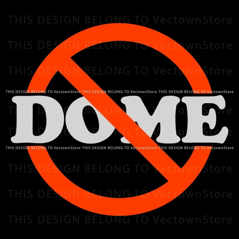 No Dome Cleveland Browns Football SVG