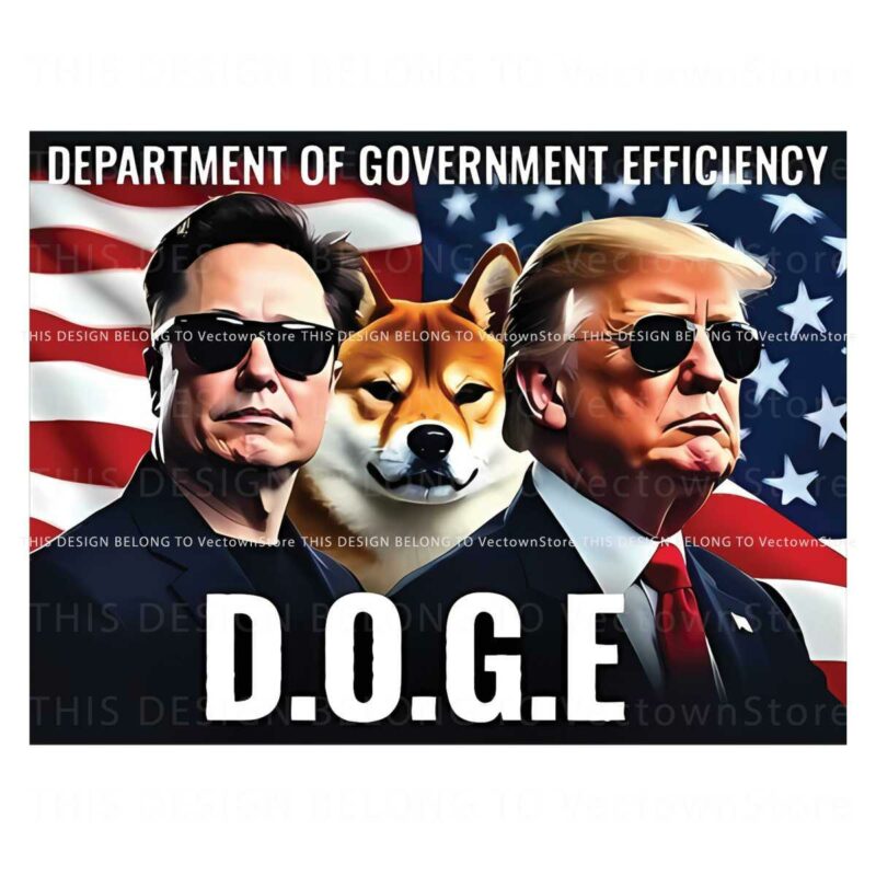 Optimizing Government Efficiency with Trump Musk Doge PNG