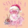 Pink Christmas Santa PNG for Swifties Holiday Cheer