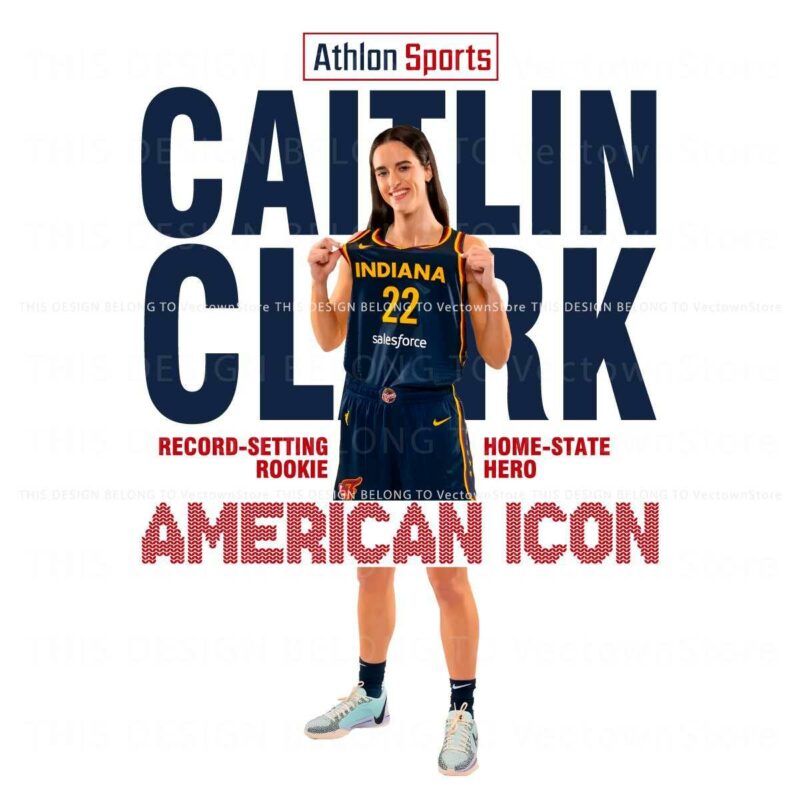 RecordBreaking Rookie Caitlin Clark American Icon SVG