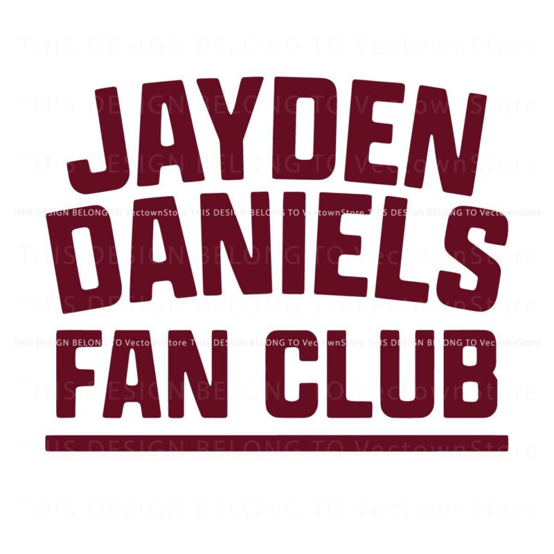 Retro Jayden Daniels SVG for Fan Enthusiasts