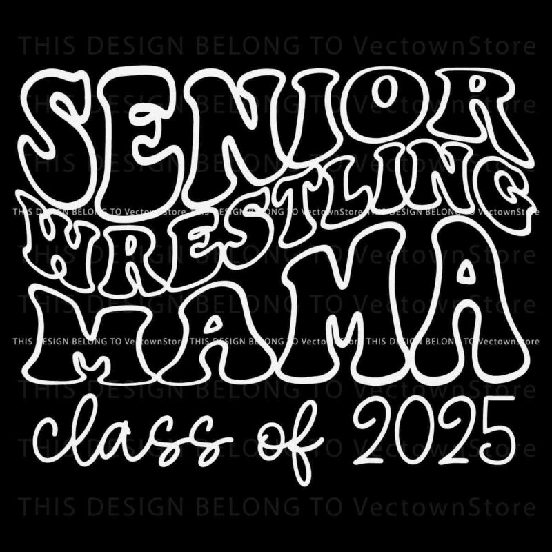 Retro Senior Wrestling Mom SVG