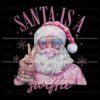 Santa Is A Swiftie Pink Christmas Santa Claus PNG