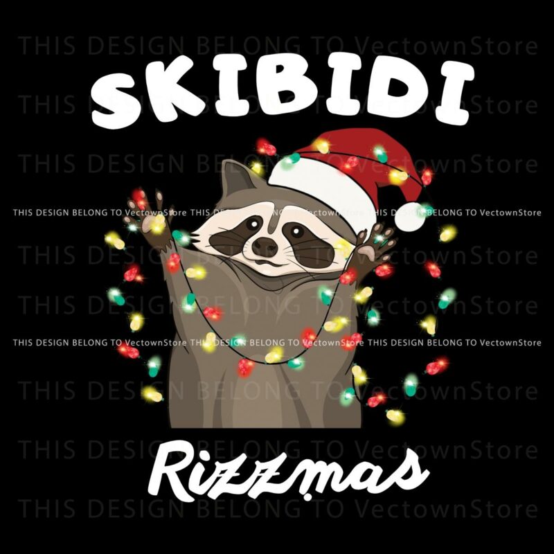 Skibidi Raccoon Christmas Fun in PNG