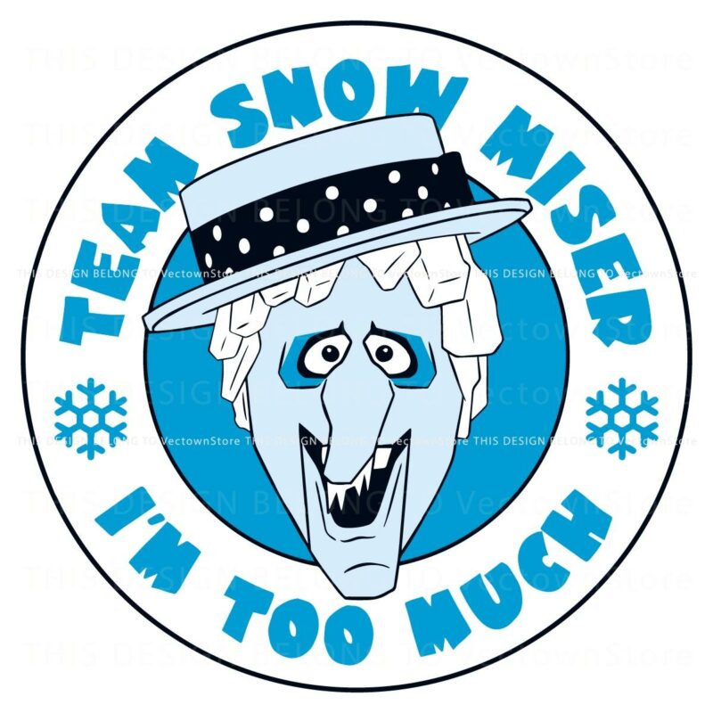 SVG for Team Snow Miser Embrace the Miser Brothers Spirit