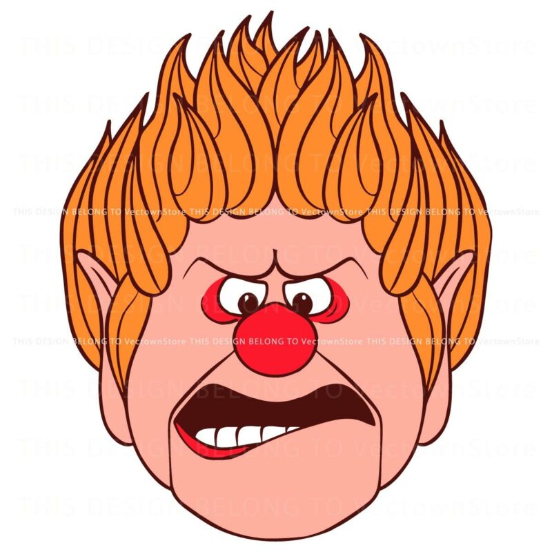 SVG of Heat Misers Face from A Miser Brothers Xmas Film