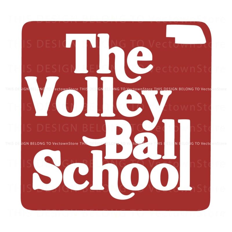 The Volleyball School Nebraska Cornhuskers SVG