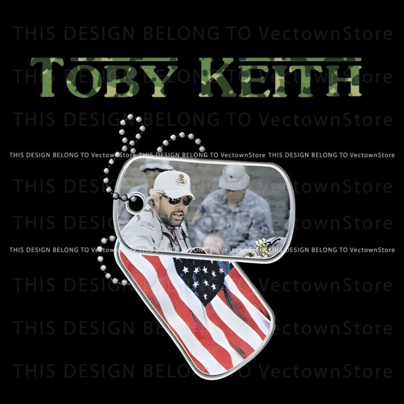 Toby Keith Camo Dog Tag Stand Tall Without Apology