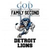 Top Priority God Family Detroit Lions Mascot PNG