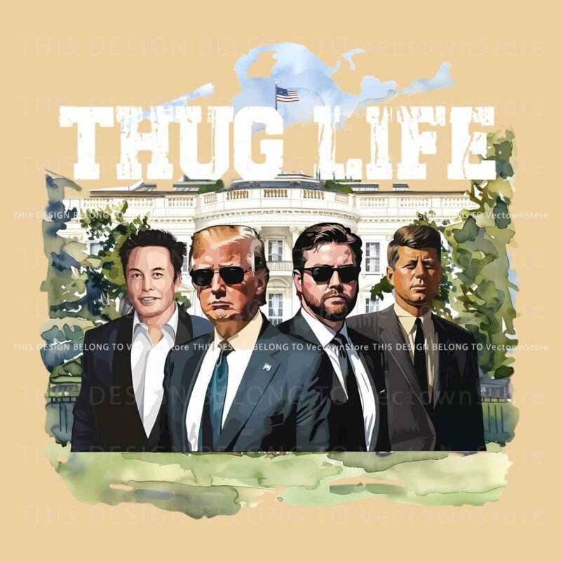 Trump Thug Life at White House SVG