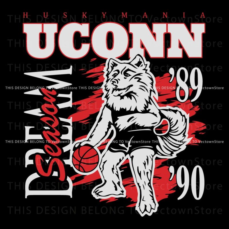 Uconn Huskies 8990 Basketball Dream Season SVG