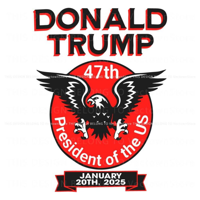 USAs 47th President Majestic Eagle SVG