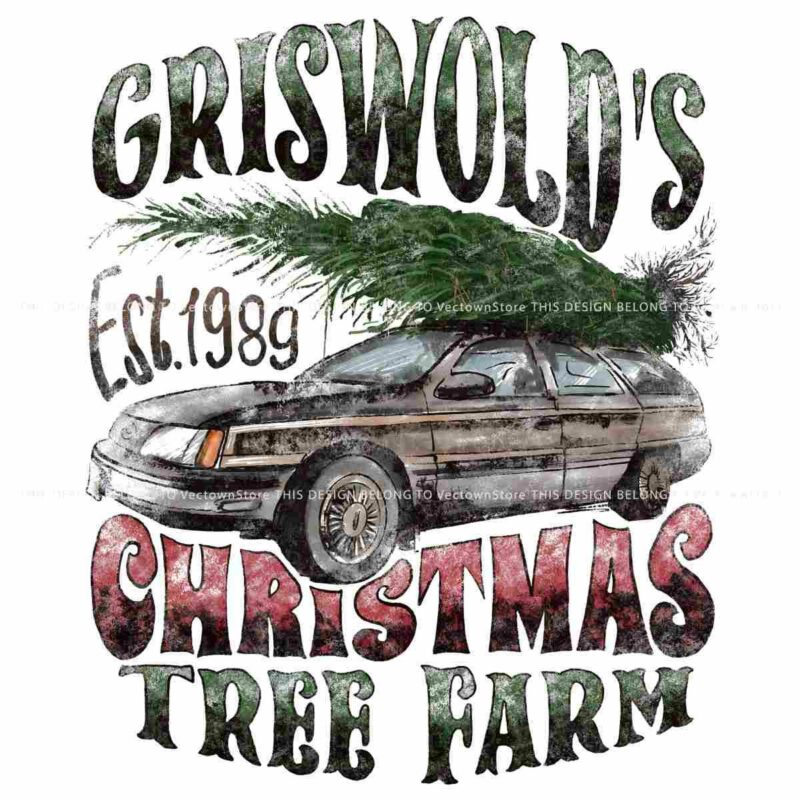 Vintage Christmas Movie PNG from Griswolds Tree Farm