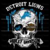 Vintage Detroit Lions Harley Davidson Logo Skull PNG