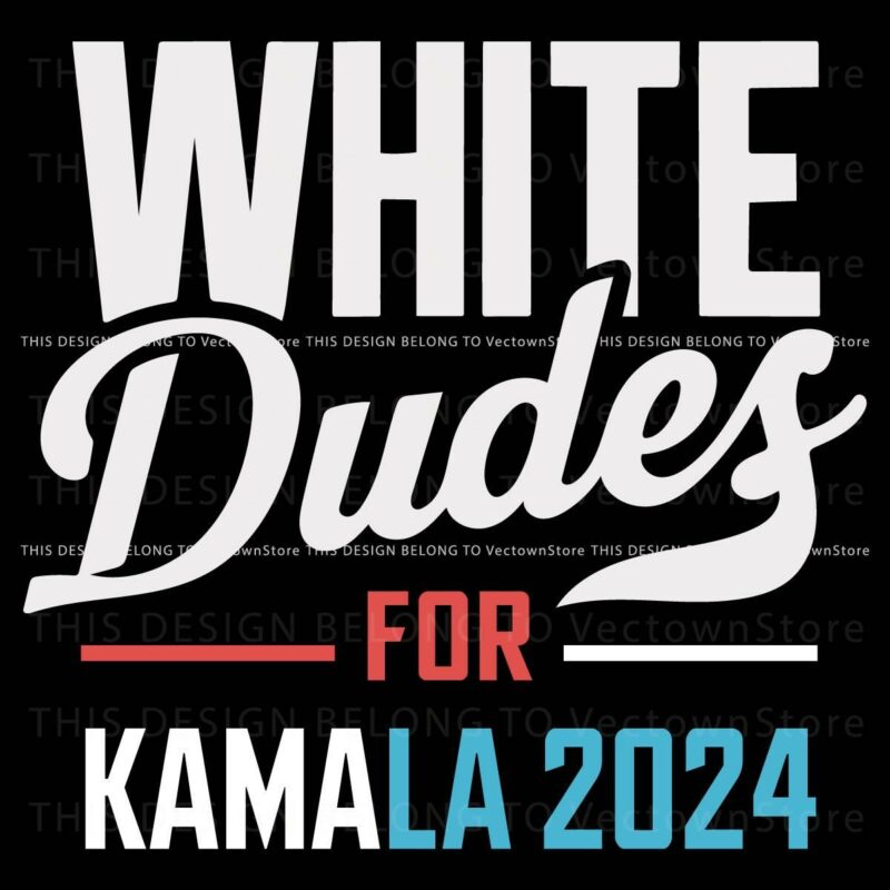 Vintage Men Backing Kamala Harris 2024 SVG