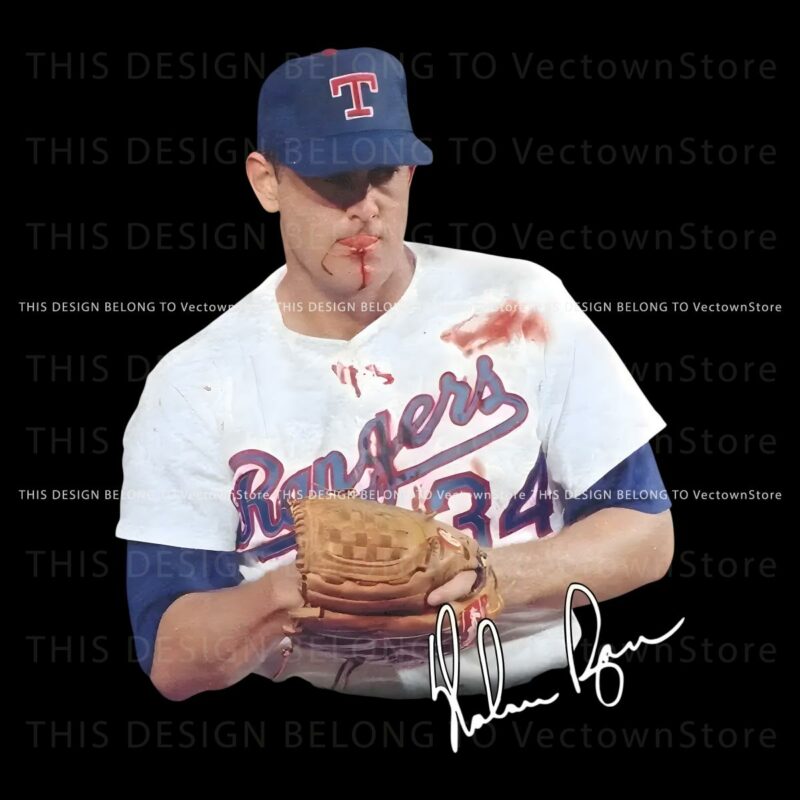 Vintage Nolan Ryan The Ryan Express Mlb Player PNG