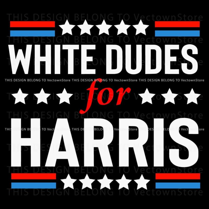 White Dudes For Harris Electing Harris Walz 2024 SVG