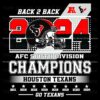 BacktoBack 2024 AFC South Champs Houston Texans SVG