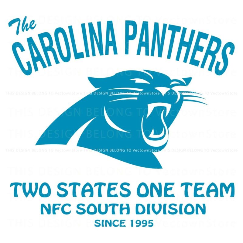 Carolina Panthers Two States One Team SVG Edition