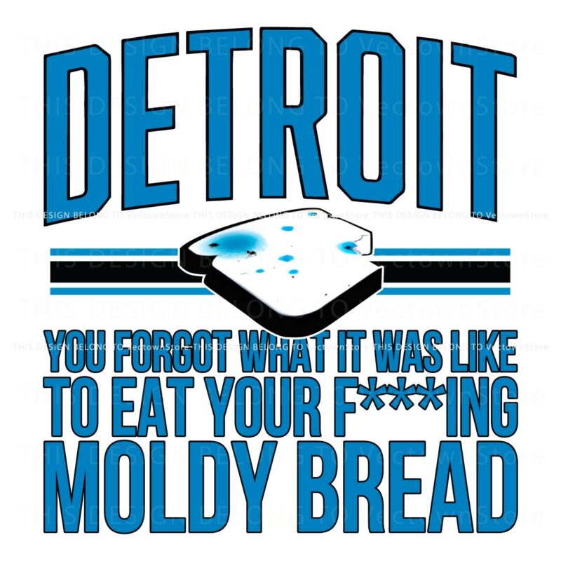 Detroit Lions Moldy Bread Art in PNG