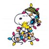 Embrace the Festive Spirit with Snoopy Woodstock Christmas Light SVG