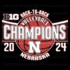 Nebraska Cornhuskers Volleyball Back To Back Champions SVG