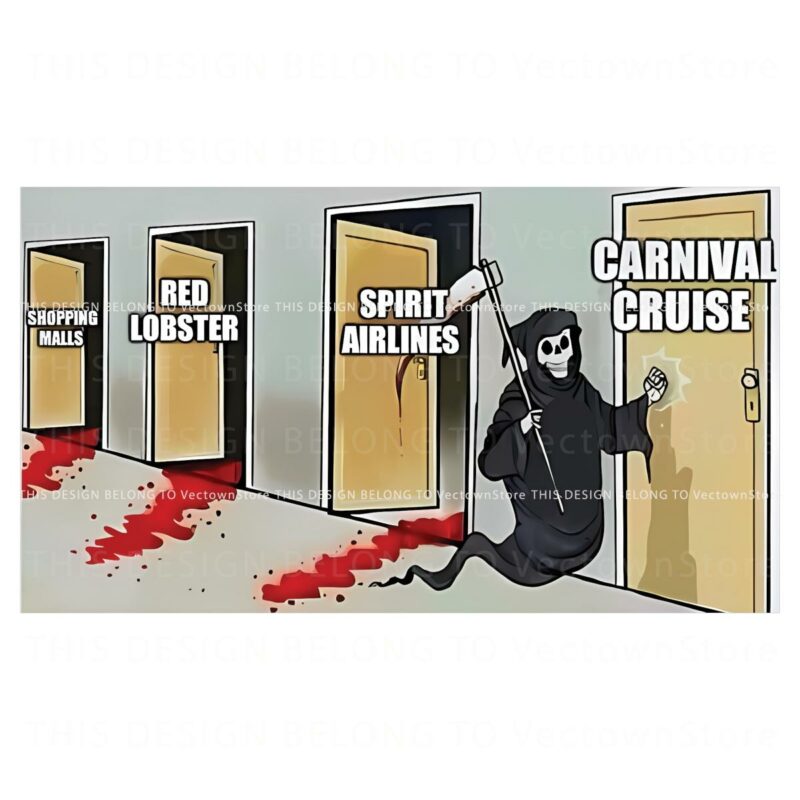 Red Lobster Spirit Airlines Shopping Malls Carnival Cruise SVG