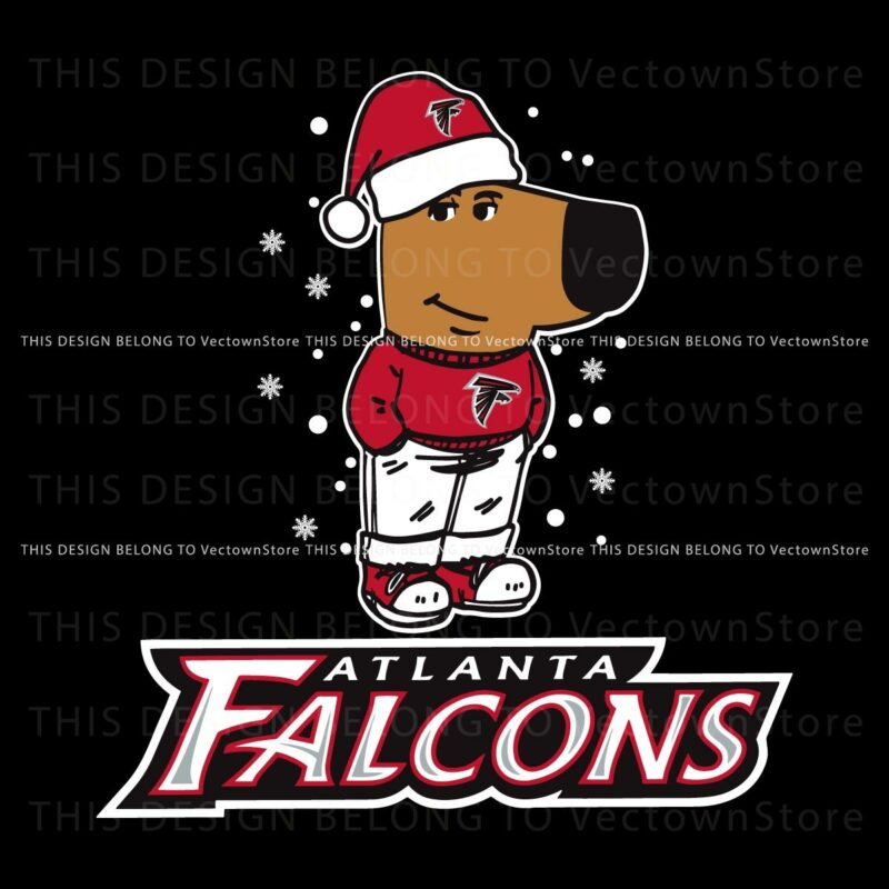 Relaxed Atlanta Falcons Fans Christmas SVG Delight