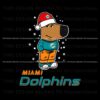 Relaxed Miami Dolphins Fans Festive SVG for Christmas