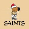 Relaxed New Orleans Saints Fan Christmas SVG Design