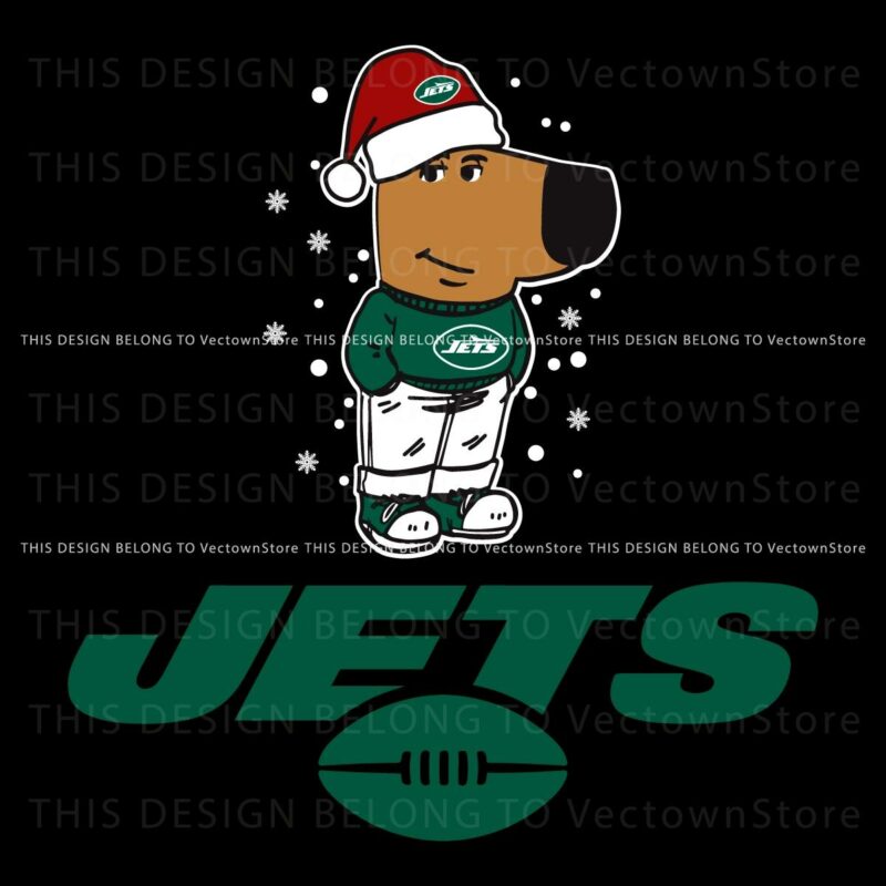 Relaxed New Yorker Jets Fan Christmas SVG Edition